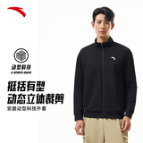 安踏运动外套男秋季针织开衫立领休闲卫衣长袖拉链跑步训练上衣