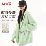 班尼路（Baleno）外套女2026春秋季新款连帽开衫卫衣女装小个子宽松休闲女士上衣服