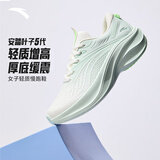 安踏叶子5丨女鞋轻质透气跑步鞋厚底增高运动鞋减震回弹慢跑鞋旅游鞋