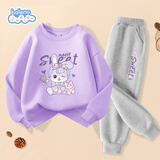 班尼路女童套装春秋2025款女大童洋气卫衣儿童秋装衣服休闲运动服两件套