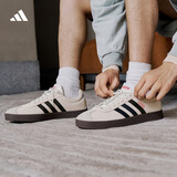 adidas T头鞋 VL COURT复古板鞋德训鞋男女阿迪达斯轻运动   灰色/黑色/红色(推荐女生选小半码)   37