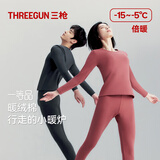 三枪【加厚暖绒棉】保暖内衣女士厚实立绒高弹圆领棉衣裤礼盒套装