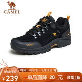 骆驼（CAMEL）男鞋户外休闲运动登山鞋防撞徒步鞋  A632026925 黑/桔黄 38