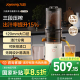 九阳（Joyoung）原汁机三段压榨家用多功能大口径电动冰淇淋机全自动冷压榨果汁果蔬机渣汁分离Z12-LZ566 国家补贴