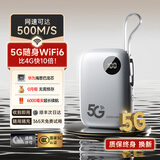小叮讯【3C认证可上飞机】移动随身wifi5g无限流量2025款无线网随身wifi充电宝二合一免插卡网络车载户外 【5G旗舰版】华为海思巴龙芯片|6000毫安大电池 0月租 无预存 随用随充