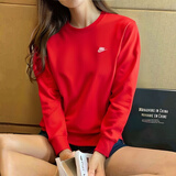 耐克（NIKE）男女上衣情侣装 25冬季新款休闲运动服透气夹克上衣时尚舒适卫衣 男女同款/偏大/明亮红 L
