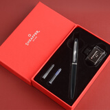 sheaffer钢笔 VFM系列 书法练字墨水笔 商务办公签字笔 黑丽雅白夹F尖