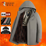 啄木鸟（TUCANO）棉服男2026冬季新款爸爸装棉袄中老年人加绒加厚防寒棉衣外套