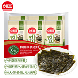 海牌菁品韩国进口长今传统海苔4g*6包佐餐拌饭寿司非油炸即食紫菜零食24g