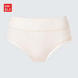 优衣库女装莫代尔混纺短裤/高腰三角内裤25秋冬新款480893 30 浅米色 L /160/88