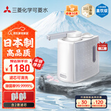 可菱水台面净水器家用直饮过滤器净水机无废水超滤机净饮机厨房台上式可清洗净水器Q602套装日本原装进口 【日本制】Q601月光银（多2支滤芯）-4年长效滤芯