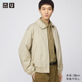 优衣库合作款男装女装PUFFTECH空气棉服休闲短茄克外套夹克479411 31 米色 XL /180/108B