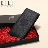 ELLE HOMME男士长款钱包 头层牛皮多功能票夹 时尚钱夹1912 生日礼物男