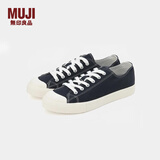 无印良品（MUJI）男女通用不易疲劳不易沾水运动鞋无性别男款女款小白鞋帆布鞋鞋子 藏青色2S 34 码/220mm（尺码偏大拍小一码）