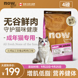 NOW FRESH进口无谷成猫粮 优质蛋白呵护泌尿全猫通用 4磅/1.8kg 助力代谢