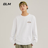 GLM纯棉长袖t恤男春秋款体恤内搭宽松大码男装男士打底衫上衣