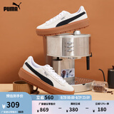 彪马（PUMA）复古增高厚底松糕鞋女子新款休闲鞋PLATFORM 365830 白-黑色-15 37