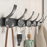 百字挂钩免打孔卫生间衣帽架排钩衣服墙上门后厨房浴室粘钩毛巾挂衣钩