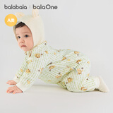巴拉巴拉童装婴儿连体衣新生儿宝宝满月爬服夹棉加厚萌趣男童女童婴童衣服