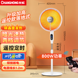 长虹（CHANGHONG）取暖器/小太阳/电暖器/电暖气/取暖电器/电热扇/电暖炉小型/烤火炉/快热炉 速热可摇头 大号落地款【远程遥控+网罩420mm】 1