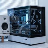 爱国者（aigo）星璨 岚 熊猫色 游戏电脑台式主机箱 支持360水冷 M-ATX主板/四面快拆/270°海景房/5090显卡