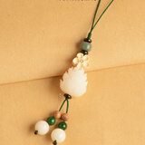 初享（CHUXIANG）菩提根莲花手机挂件 U盘挂绳 饰品吊坠短款手机链 莲花挂件款  A26-2011