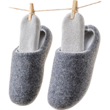 【95成新】京东京造【羊毛拖】可拆卸两面可穿棉拖鞋家居拖鞋女大象灰36-37 JZ-2443  