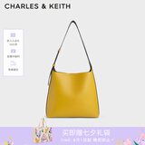 CHARLES&KEITH大容量通勤子母单肩包托特包包女包生日七夕礼物CK2-40270966-1 Mustard黄褐色 L
