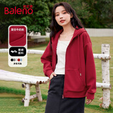 班尼路（Baleno）潮流连帽卫衣女2025春秋季新款休闲小个子运动开衫韩系氛围感外套