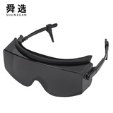 舜选护目镜防风沙粉尘劳保防护眼镜工业切割防飞溅打磨防起雾套近视眼镜可戴骑车出行SOTG-001B-D1副