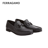 菲拉格慕（Ferragamo）秋冬季新款Gancini手工商务休闲男皮鞋688525 3E