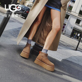 UGG秋季女士时尚舒适圆头保暖厚底休闲经典迷你短靴雪地靴1168170 CHE | 栗色 37