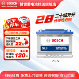 博世（BOSCH）汽车电瓶蓄电池原厂适配免维护20-72 12V雪铁龙C4L以旧换新
