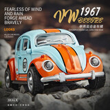 恩贝家族儿童合金甲壳虫玩具车男孩3-6岁老爷车回力小汽车模型生日礼物