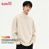 班尼路（Baleno）半高领德绒打底衫男士秋冬内搭2026新款加绒中领保暖男款长袖T恤
