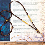 ZOENIYA 吊坠编绳项链绳佛头吊坠绳子吊坠挂绳吊坠挂绳翡翠手工绳 咖金莲花座（可调节）