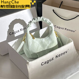 叶余2025新款云朵包褶皱小拎包手提斜挎包感云朵小包包 浅绿色