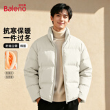班尼路（Baleno）棉服男款秋冬季加厚立领面包服男士保暖棉衣男棉袄加绒外套男上装