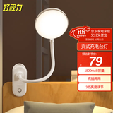 好视力充电小台灯儿童学生宿舍卧室办公室工作学习阅读led床头书桌夹灯