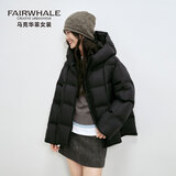 马克华菲泡芙羽绒服女冬短款2025新款防风抗寒蓄热保暖面包服外套