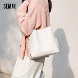 森马（Semir）水桶包潮牌背包立体简约时尚女包单肩包105324153026
