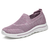 拾映老北京布鞋女中老年妈妈鞋子50-60岁秋季透气防滑软底老人健步鞋 女网粉色 36