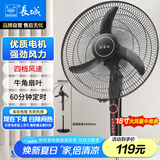长城（CHANGCHENG）电风扇落地扇18吋商用风扇家用大风量摇头电扇居家办公立式风扇交流定频风扇FS-45(302)II