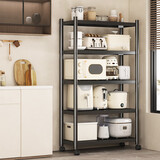 溢彩年华厨房置物架落地储物架客厅收纳架货架零食架【50*40*175cm】6136