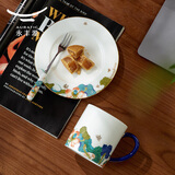 永丰源（auratic）幸福和鸣 陶瓷茶杯 三件套350ml泡茶杯 对杯情侣杯送礼 礼盒装 3头茶歇