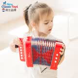 NEW CLASSIC TOYS儿童手风琴初学乐器玩具 早教音乐启蒙玩具可弹奏男女孩生日礼物 红色 7键2贝斯【3岁以上】 荷兰品牌 3-6岁益智玩具 儿童节日礼物