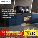 森歌（SENG）【超跑系列】森歌T6ZK蒸烤炸集成灶家用烤箱侧吸式油烟机变频电机 蒸烤一体 【线下同款】 左排烟 液化气20Y