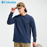 Columbia哥伦比亚长袖T恤男25秋季新户外防紫外线针织打底衫AJ5272 465 XL