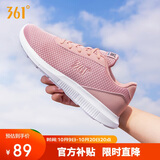 361°运动鞋女秋季网面透气轻便户外健身休闲慢跑步鞋子女681832270-2