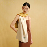 万事利真丝丝巾桑蚕丝女苏绣刺绣长巾披肩送妈妈生日礼物女士轻奢礼盒